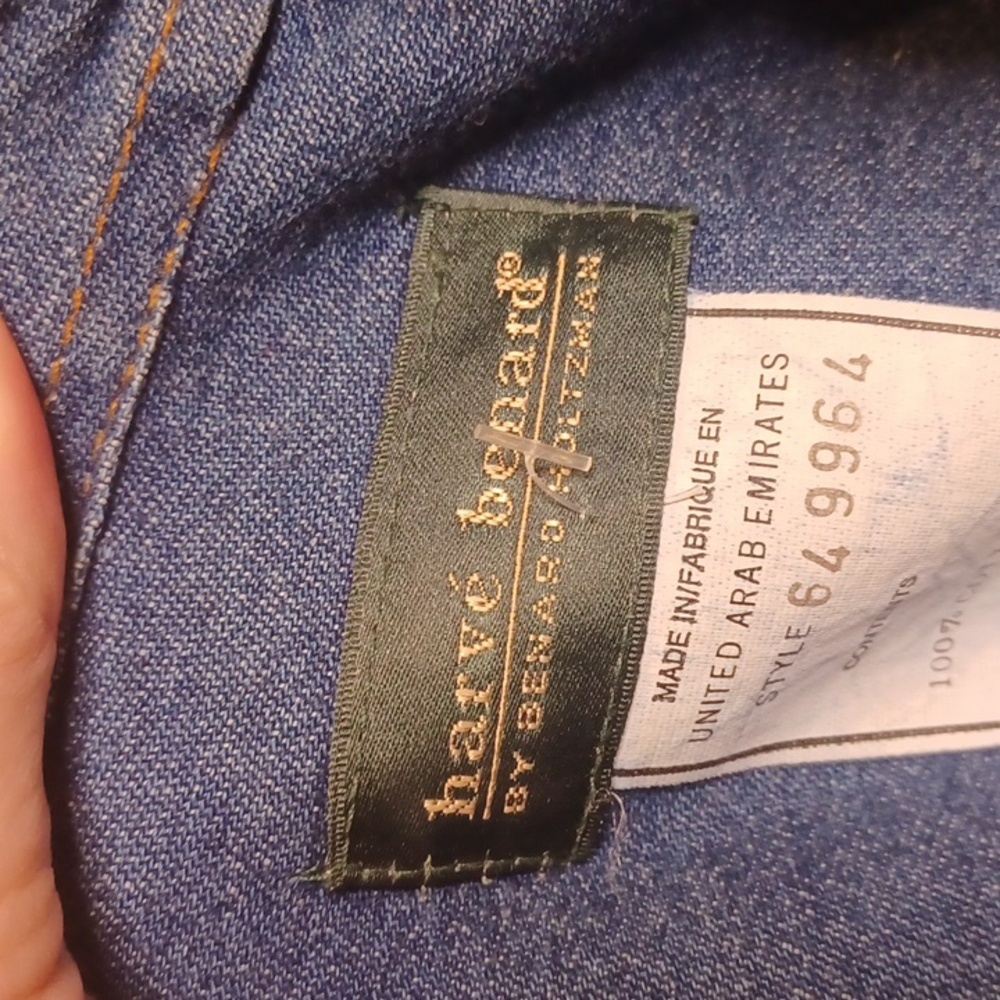 Vintage Harve Benard Classic Blue Denim Dress - Picture 3 of 9